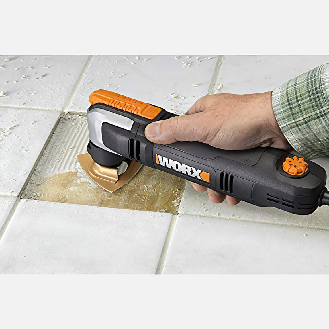    Worx WX686 250Watt Profesyonel Çok Amaçlı Devir Ayarlı Kesme Raspalama ve Zımpara + 19 Adet Aksesuar 