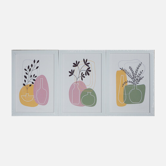 Mina Art Çerçeveli Tablo 3'lü 23x30 cm