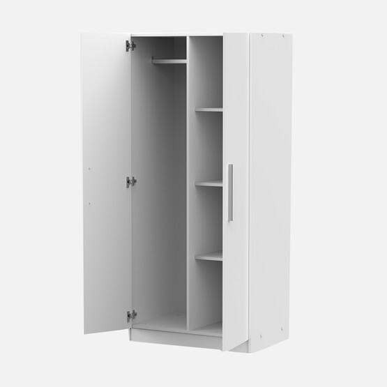 Sonorous 2 Kapaklı Gardırop Beyaz
