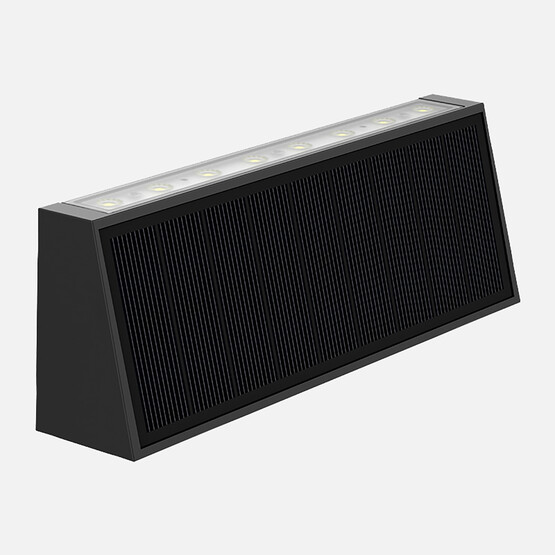 Solar Led Aplik Siyah 