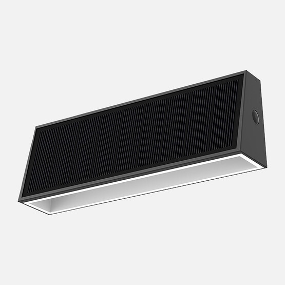 Solar Led Aplik Siyah 