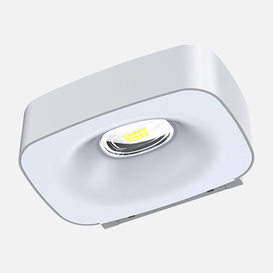 Solar Led Kare Aplik Beyaz  