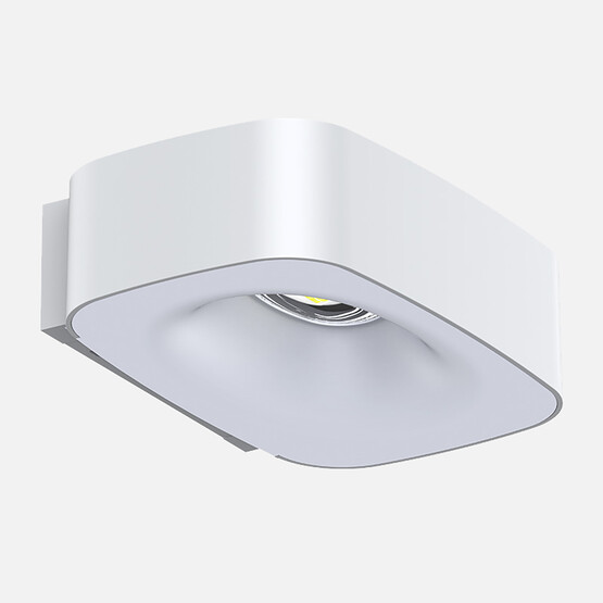 Solar Led Kare Aplik Beyaz  
