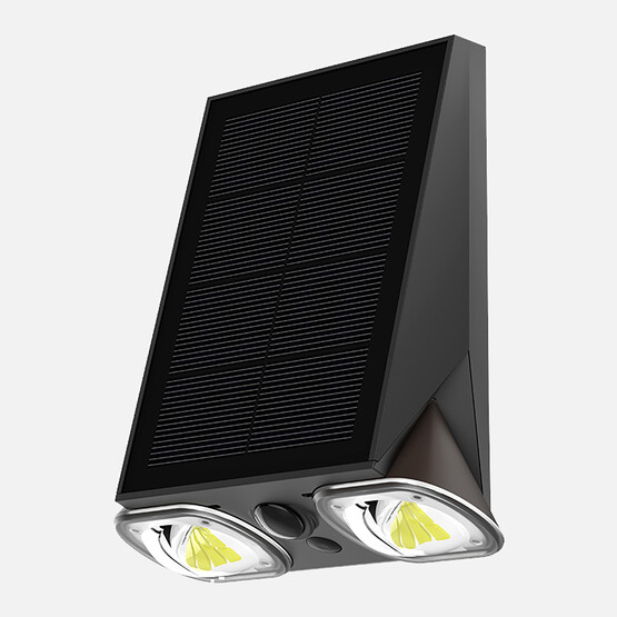 Solar 2'Li Led Aplik Siyah   