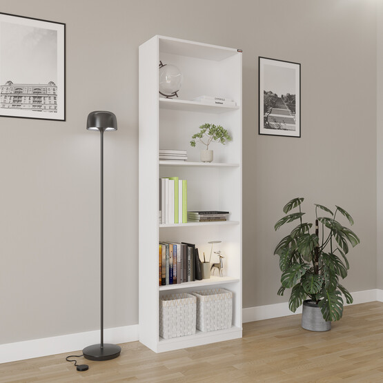 Adore Modern 5 Raflı Kitaplık Beyaz