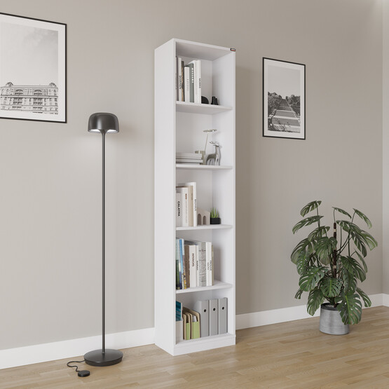 Adore Modern 5 Raflı Kitaplık Beyaz