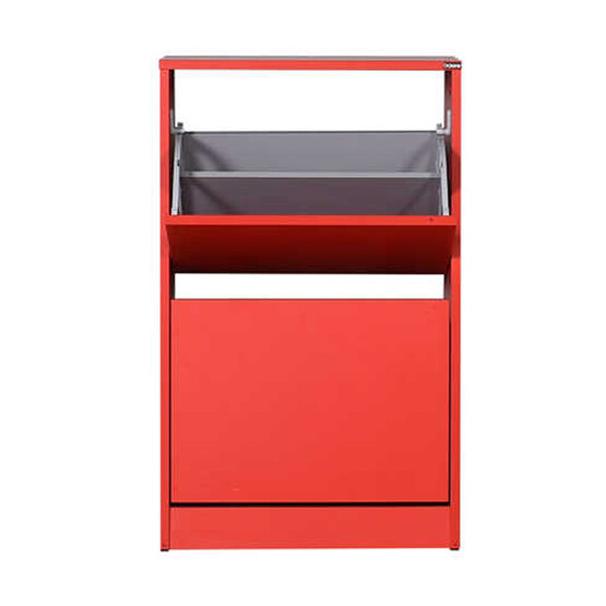 Flat Duo İki Katlı Ayakkabılık Dolabı Kırmızı