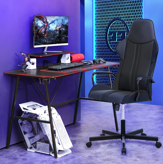 Adore Gaming Elite Oyuncu ve Çalışma Koltuğu Siyah Deri