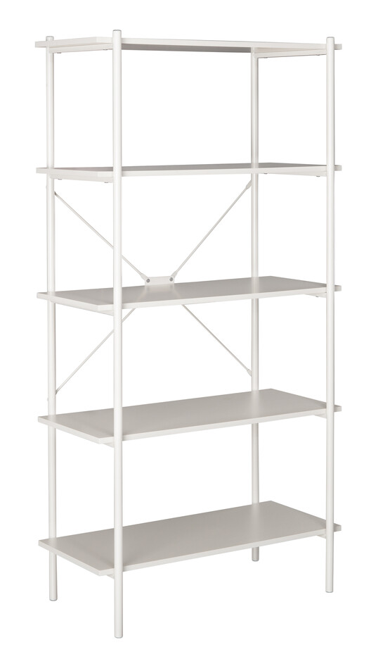 Adore Retro 5 Raflı Metal Kitaplık Vizon