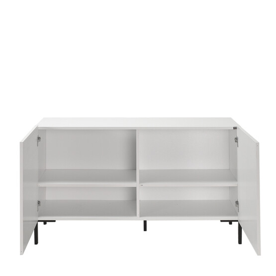 Roma 2 Kapaklı Modüler Tv Ünitesi - Mat Lake Beyaz 120x70x43cm (GxYxD)