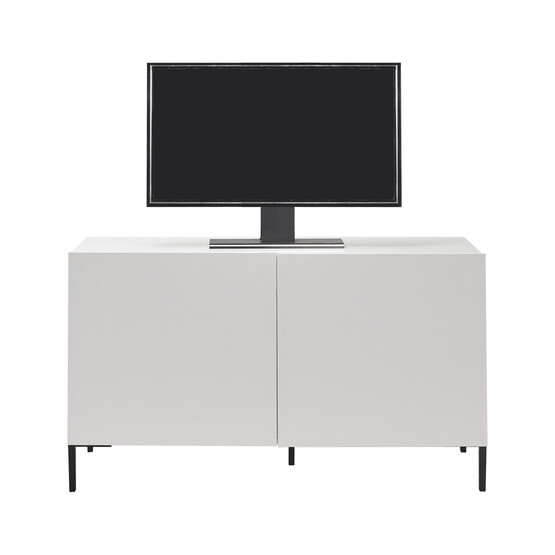 Roma 2 Kapaklı Modüler Tv Ünitesi - Mat Lake Beyaz 120x70x43cm (GxYxD)
