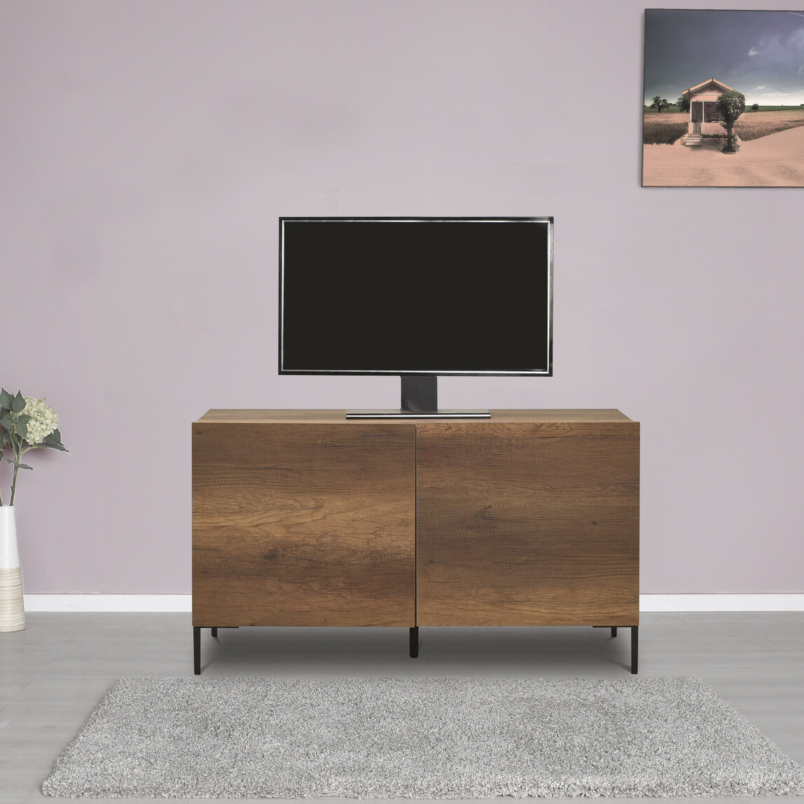    Adore Roma 2 Kapaklı Modüler Tv Ünitesi - Koyu Ceviz (Oslo Ceviz) 120x70x43 cm (GxYxD) 