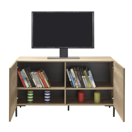 Roma 2 Kapaklı Modüler Tv Ünitesi - Açık Ceviz 120x70x43cm (GxYxD)

