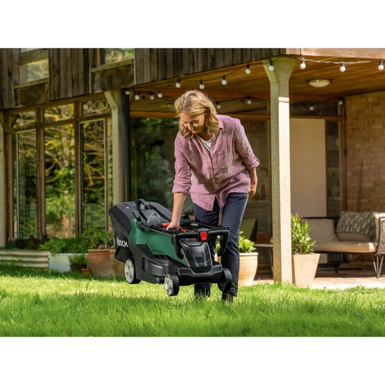 Bosch Advanced Rotak 36V-40-650 Çim Biçme Makinesi ve 1x4,0 Ah Akü Şarj Cihazı