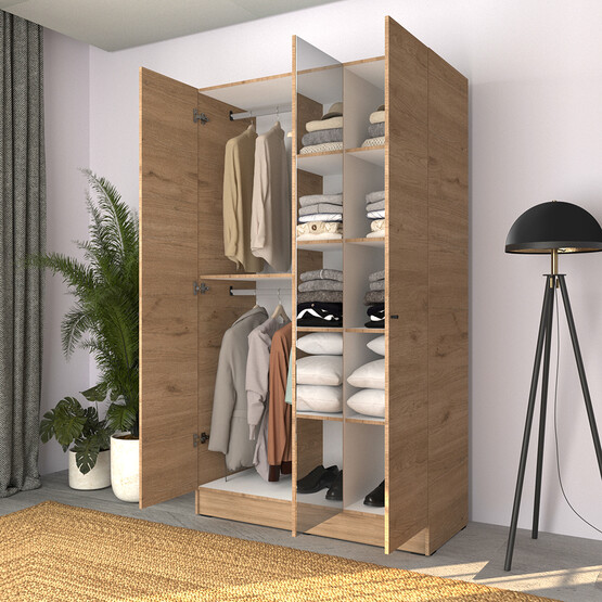 Adore Trendline 3 Kapılı Aynalı Gardırop Florida Meşe