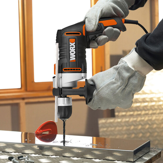 Worx WX328 810 Watt 13 mm Profesyonel Darbeli Matkap (6 Adet Uç Hediye)
