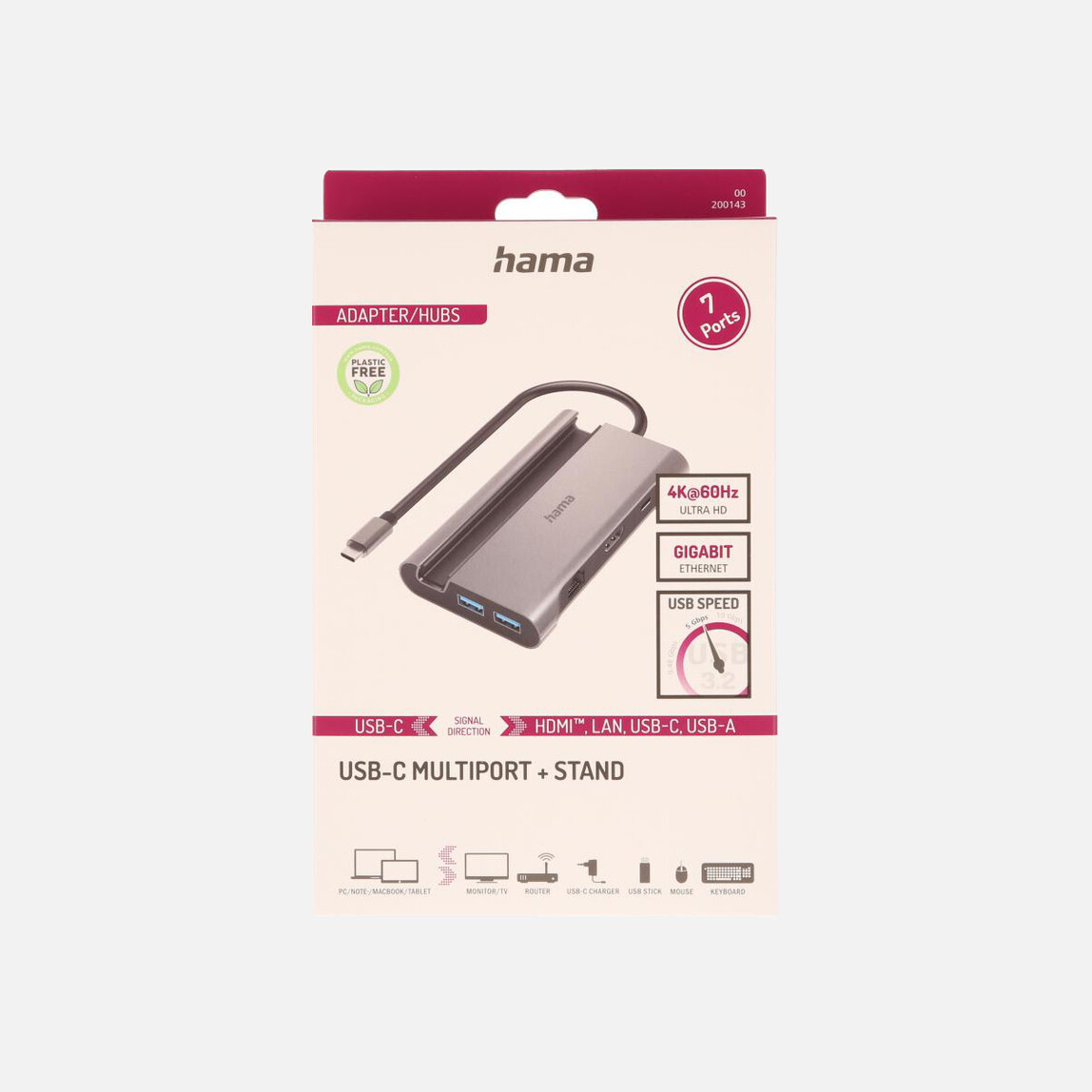    Hama USB-C-Hub, 
