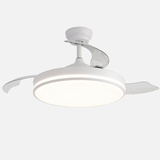 Dlc Espero Led Tavan Vantilatörü Açılır Kapanır Beyaz 107 cm Uzaktan Kumandalı