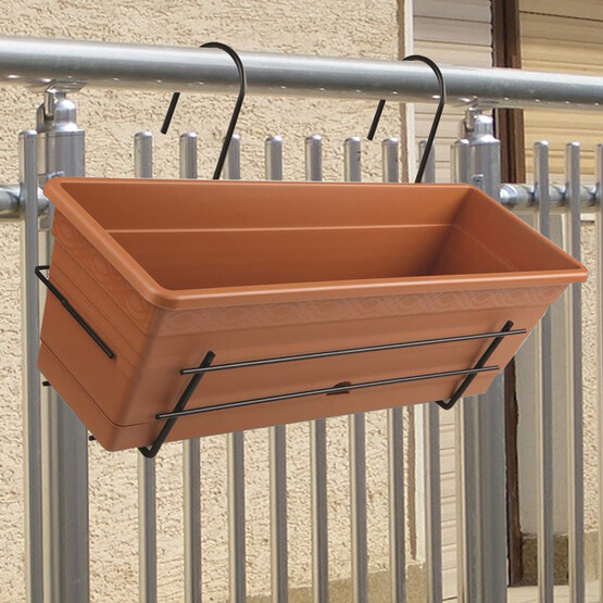 Üçsan Sardunya Ferforjeli Balkon Saksısı 40cm 